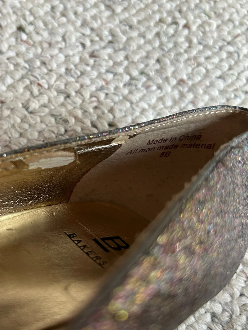 Bakers Glitter Almond Pump in Multicolor Sparkle